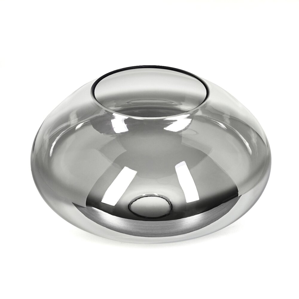 Glaslampenschirm Mertola Ersatzglas 25 cm Klar, Rauchfarben main product photo
