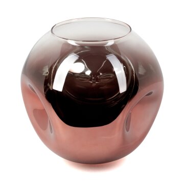 Glaslampenschirm Ripoll Ersatzglas 20 cm Klar, Kupferfarben