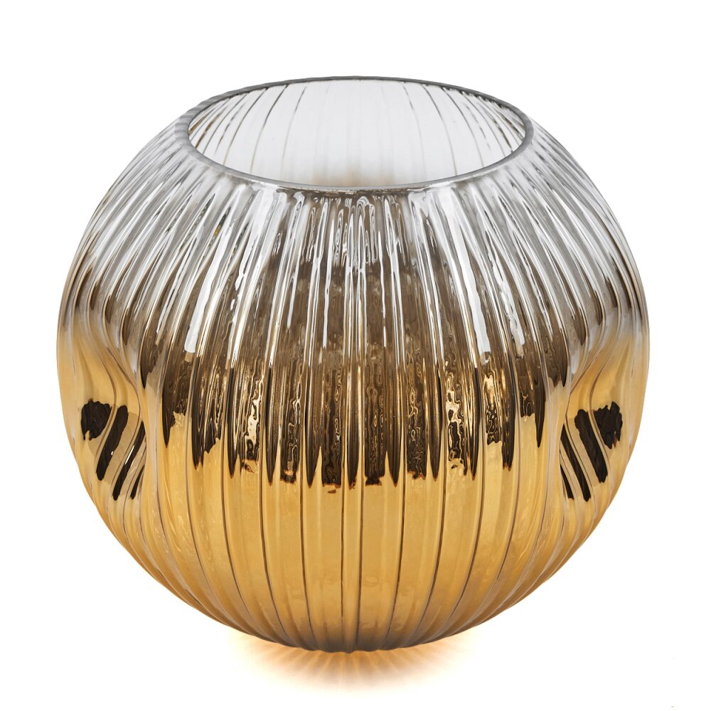 Glaslampenschirm Ripoll Ersatzglas 20 cm Gold, Klar main product photo
