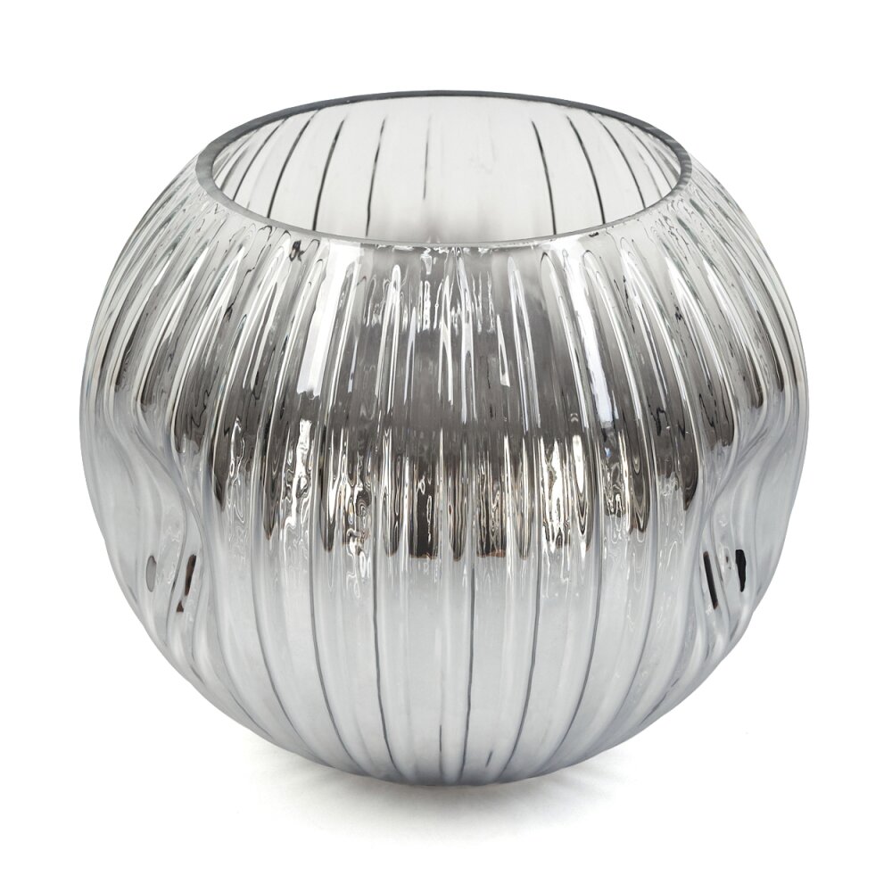 Glas-Lampenschirm Ripoll Ersatzglas 15 cm Chrom, Klar, Rauchfarben main product photo