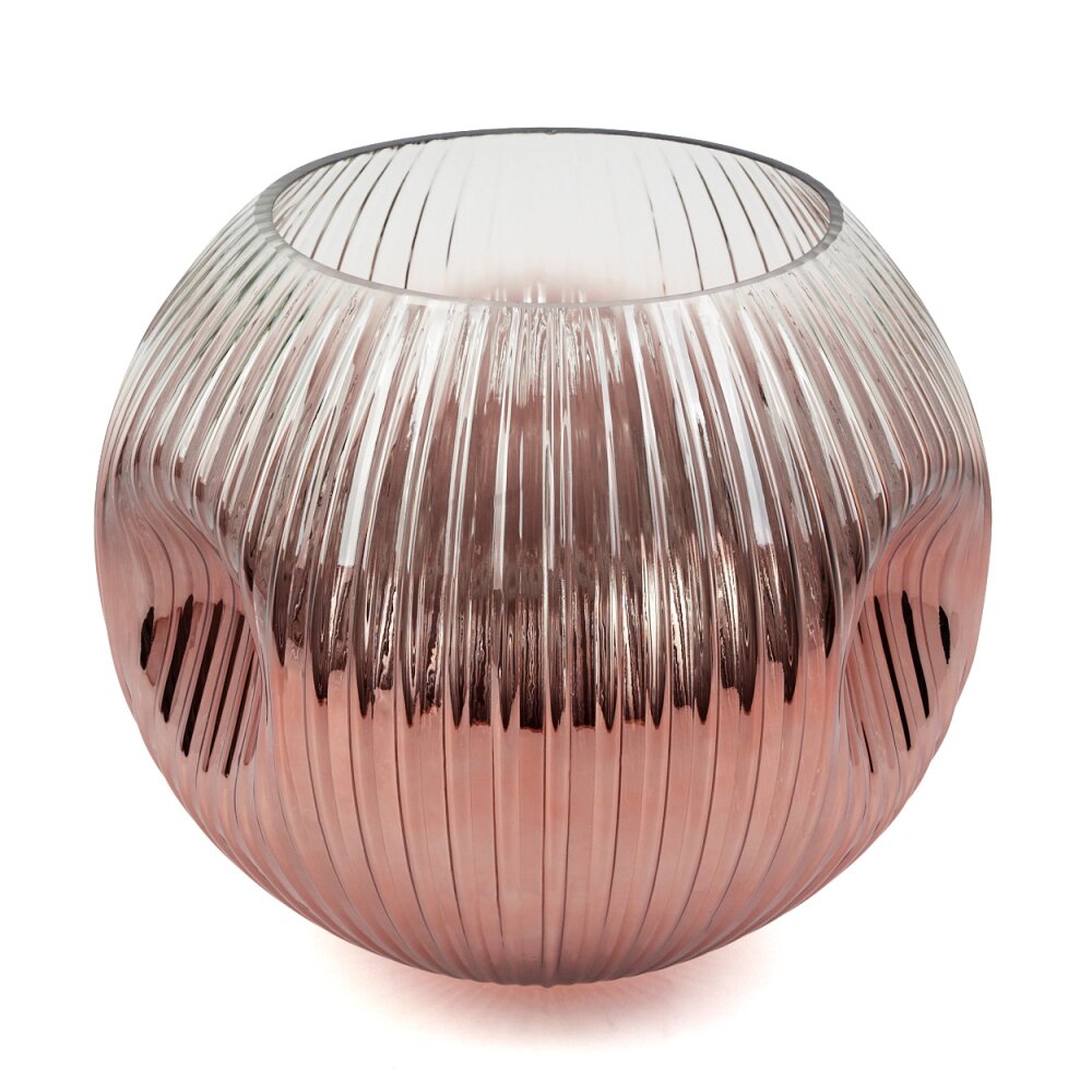 Lampenschirm aus Glas Ripoll Ersatzglas 25 cm Klar, Kupferfarben main product photo