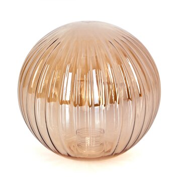 Lampenschirm aus Glas Bernado Ersatzglas 12 cm Bernsteinfarben