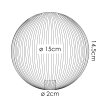 Glas-Lampenschirm Remaisnil Ersatzglas 15 cm Rauchfarben