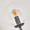 Gastor Stehleuchte Glas 15 cm Schwarz, 3-flammig