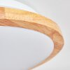 Nogueira Deckenleuchte LED Naturfarben, Weiß, 1-flammig