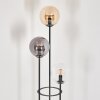 Gastor Stehleuchte Glas 15 cm Schwarz, 3-flammig
