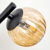 Chehalis Deckenleuchte Glas 10 cm Bernsteinfarben, 3-flammig