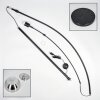 Baloca Stehleuchte 27 cm Schwarz, 1-flammig