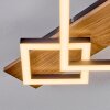 Cabanas Deckenleuchte LED Holzoptik, Schwarz, 1-flammig