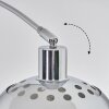 Baloca Stehleuchte 21,5 cm Chrom, Schwarz, 1-flammig