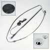 Baloca Stehleuchte 21,5 cm Chrom, Schwarz, 1-flammig