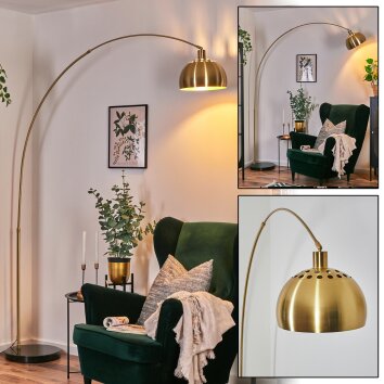 Baloca Bogenstehlampe 27 cm Gold, Schwarz, 1-flammig