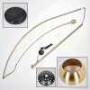 Baloca Stehleuchte 27 cm Gold, Schwarz, 1-flammig