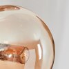Chehalis Wandleuchte Glas 12 cm Bernsteinfarben, Rauchfarben, 3-flammig