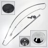 Baloca Bogenstehlampe 27 cm Chrom, Schwarz, 1-flammig