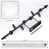 Gastor Deckenleuchte Glas 15 cm Weiß, 10-flammig