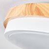 Hiral Deckenleuchte LED Naturfarben, Weiß, 1-flammig
