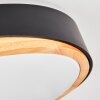 Hiral Deckenleuchte LED Naturfarben, Schwarz, 1-flammig