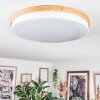 Hiral Deckenleuchte LED Naturfarben, Weiß, 1-flammig, Fernbedienung