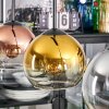 Koyoto Hängeleuchte Glas 15 cm Chrom, Gold, Klar, Kupferfarben, Rauchfarben, 3-flammig