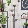 Gastor Stehleuchte Glas 15 cm Holz dunkel, Schwarz, 4-flammig