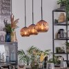 Ripoll Hängeleuchte Glas 15 cm Kupferfarben, 3-flammig
