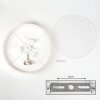 Foggia Deckenleuchte 50 cm Nickel-Matt, 3-flammig