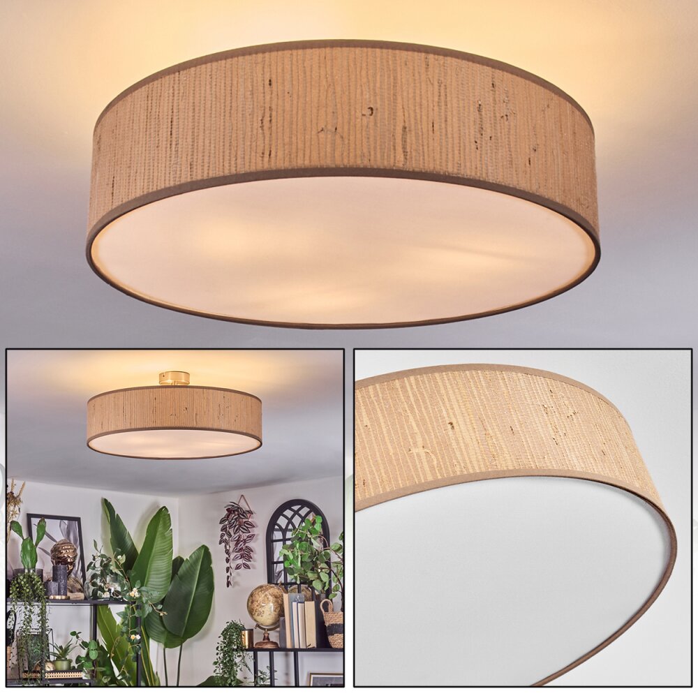Foggia Deckenleuchte 50 cm Nickel-Matt, 3-flammig main product photo