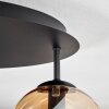 Gastor Deckenleuchte Glas 15 cm Bernsteinfarben, Klar, 5-flammig