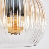 Koyoto Hängeleuchte Glas 15 cm Bernsteinfarben, Klar, 3-flammig