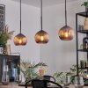Koyoto Hängeleuchte Glas 15 cm Kupferfarben, 3-flammig