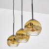 Koyoto Hängeleuchte Glas 15 cm Gold, Klar, 3-flammig