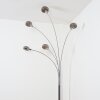 Nikkala Stehleuchte Chrom, Weiß, 5-flammig