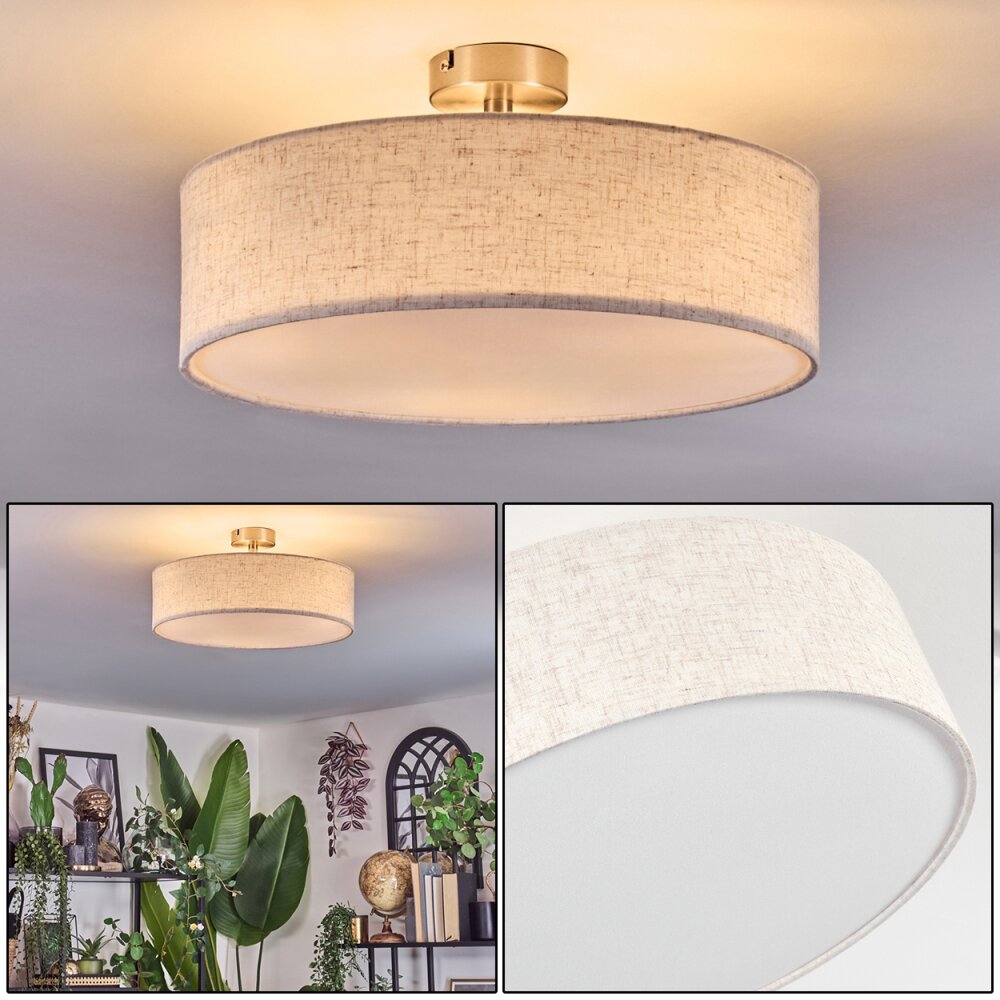 Foggia Deckenleuchte 40 cm Nickel-Matt, 3-flammig main product photo