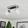 Cerejeiras Deckenleuchte LED Chrom, 2-flammig, Fernbedienung, Farbwechsler