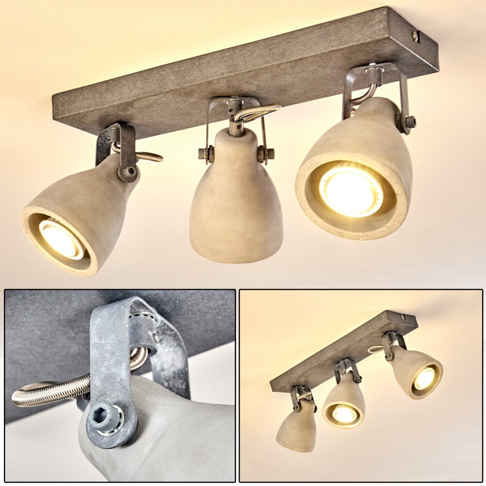 Lomma Deckenleuchte Grau, 3-flammig main product photo