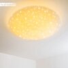 Trio Leuchten NAGANO Deckenleuchte LED Weiß, 1-flammig, Fernbedienung, Farbwechsler