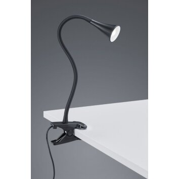 Reality VIPER Klemmleuchte LED Schwarz, 1-flammig
