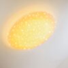 Deckenleuchte Grums LED Weiß, 1-flammig, Fernbedienung