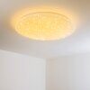 Deckenleuchte Grums LED Weiß, 1-flammig, Fernbedienung