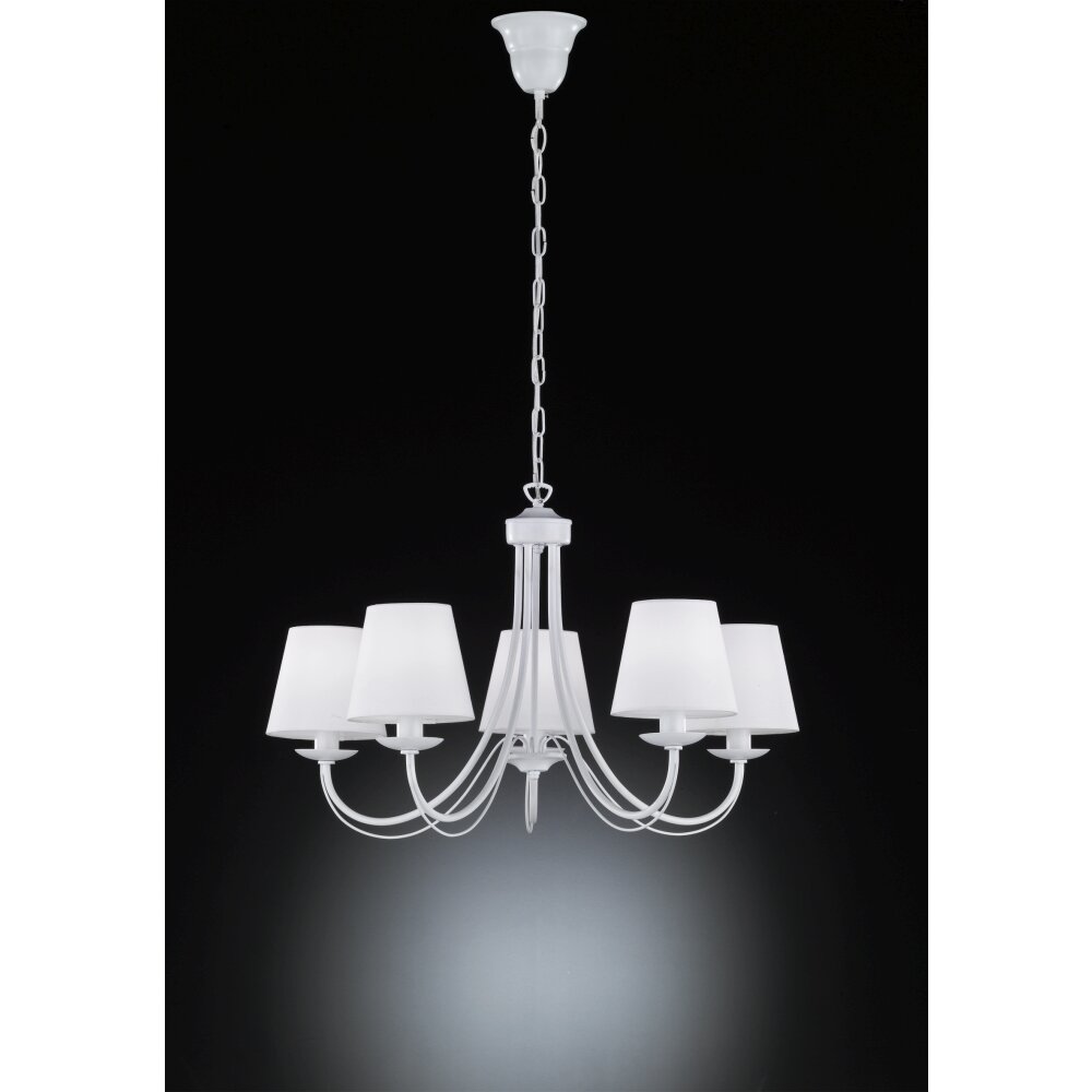 Trio Leuchten Cortez Krone Weiß, 5-flammig main product photo