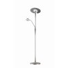 Trio Leuchten Quebec Stehleuchte LED Nickel-Matt, 1-flammig