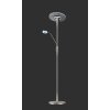 Trio Leuchten Quebec Stehleuchte LED Nickel-Matt, 1-flammig