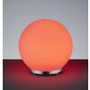 Reality GEORGE Tischleuchte LED Chrom, 1-flammig, Fernbedienung, Farbwechsler