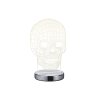 Reality SKULL Tischleuchte LED Chrom, 1-flammig