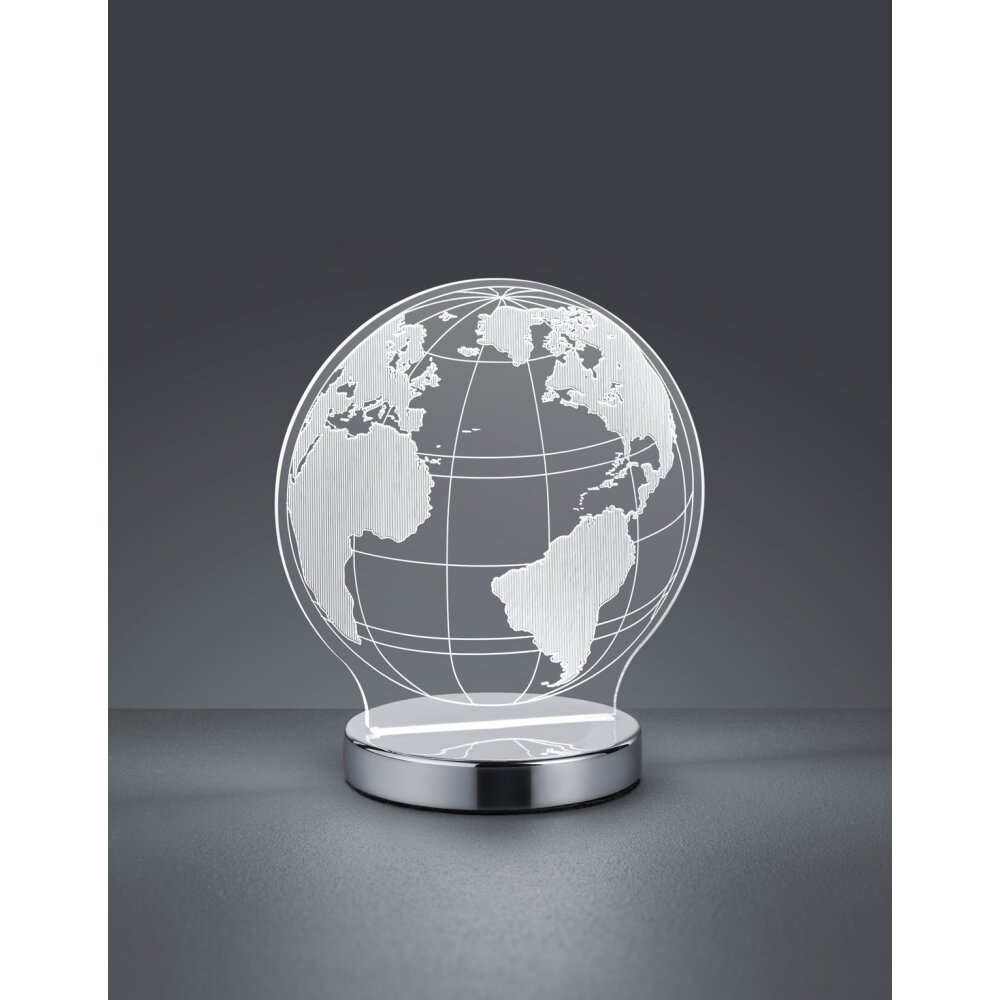 Reality GLOBE Tischleuchte LED Chrom, 1-flammig main product photo