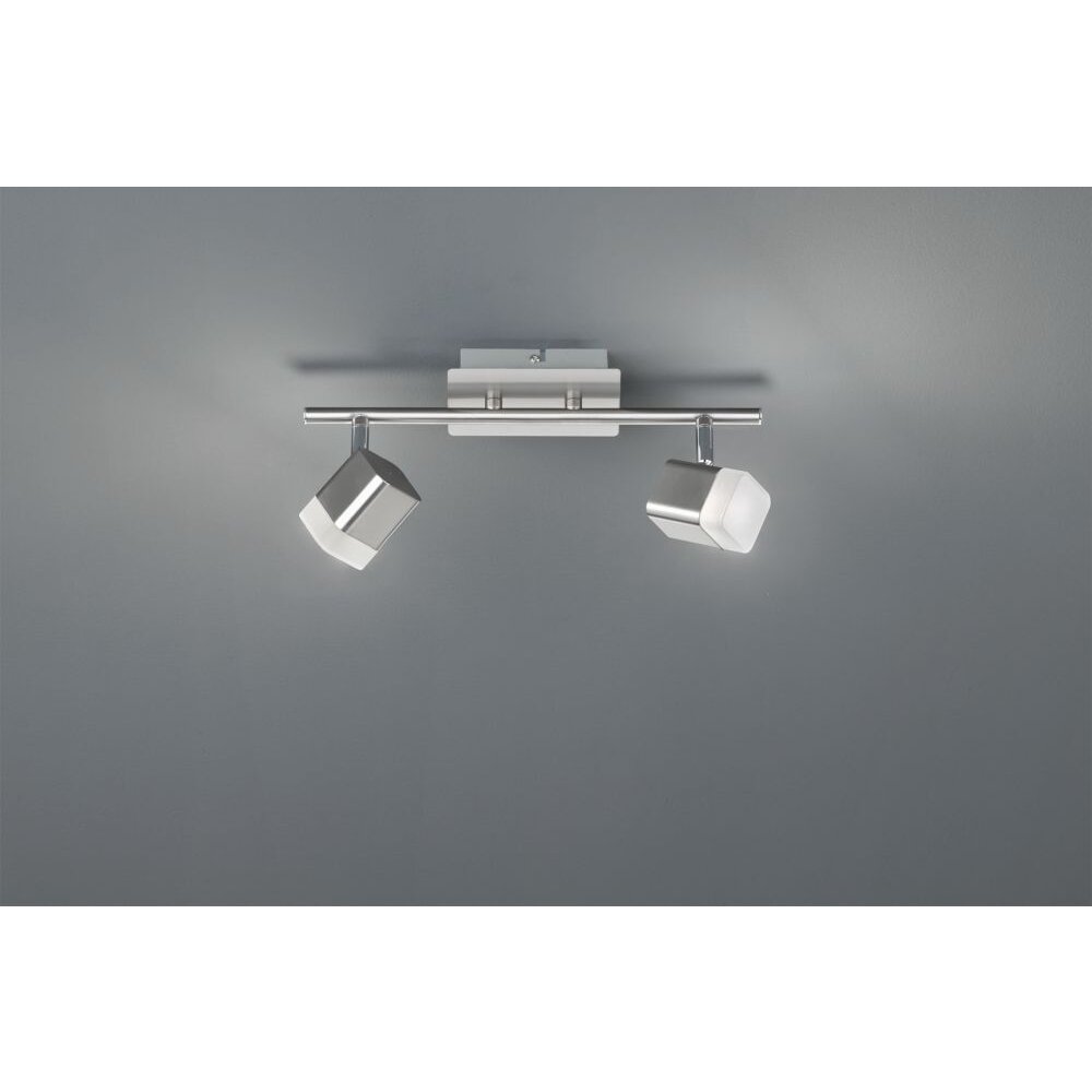 Reality ROUBAIX Deckenstrahler LED Nickel-Matt, 2-flammig main product photo