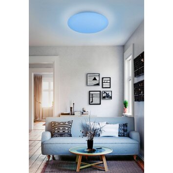 Reality WIZ FARA Deckenleuchte LED Glitzereffekt, Weiß, 1-flammig, Farbwechsler