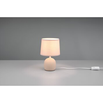 Reality Malu Tischleuchte Beige, 1-flammig