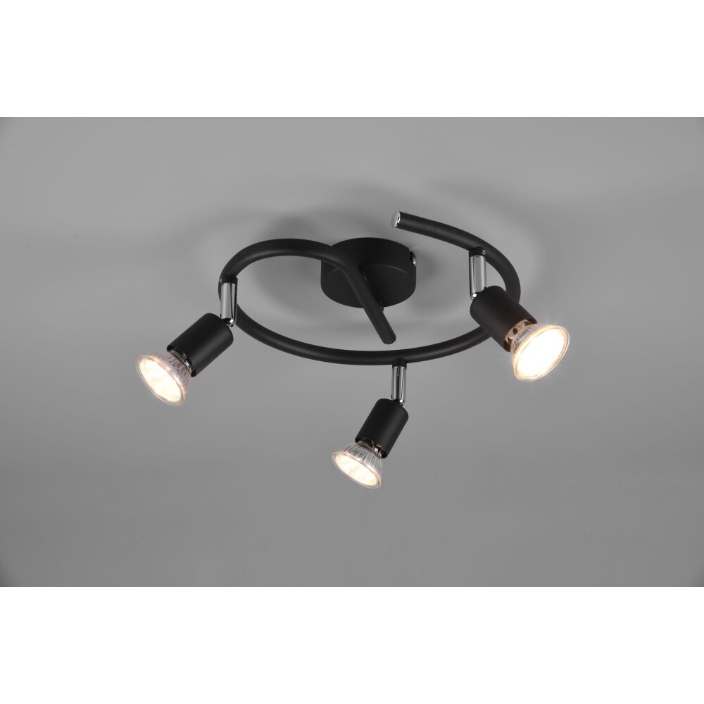 Reality Paris Deckenleuchte Schwarz, 3-flammig main product photo